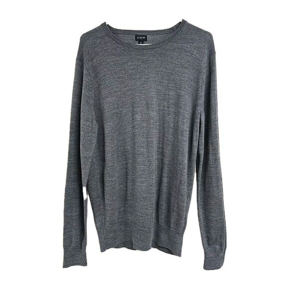 J.CREW Other - J Crew Merino Wool Blend Crewneck Sweater Gray Men's Size M